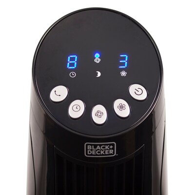 Black & Decker 36" Oscillating Tower Fan, 3-Speed, Black (BFTR36B)