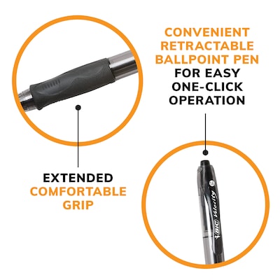 BIC Glide Bold Retractable Ballpoint Pen, Bold Point, 1.6mm, Blue Ink, 4/Pack (VLGBP41-BLU)