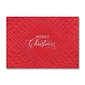 Custom Scarlet Christmas Cards, with Envelopes, 7 7/8" x 5 5/8"  Holiday Card, 25 Cards per Set