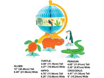Creative Converting World Adventure Birthday Tableware and Decor Kit, Multicolor (DTC9123E4A)