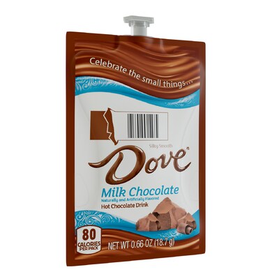 Dove Silky Smooth Milk Chocolate Hot Cocoa, Flavia Freshpack, 72/Carton (MDRA117)