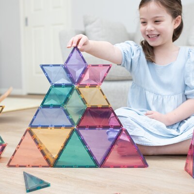 Connetix Magnetic Tiles Pastel Shape Expansion Pack, 48 Pieces (CNTP00048SE)