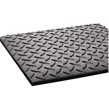 Crown Mats Industrial Deck Plate Anti-Fatigue Mat, 36 x 144, Black (CD 0312DB)