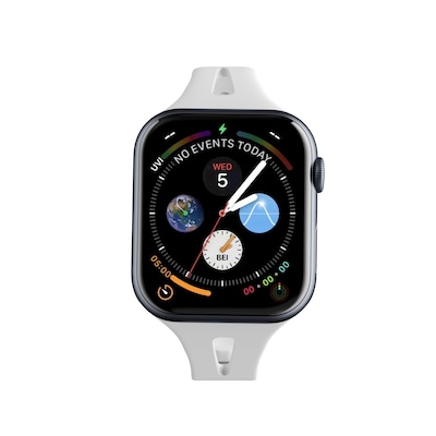LAX Sleek Silicone Band for Apple Watch, White