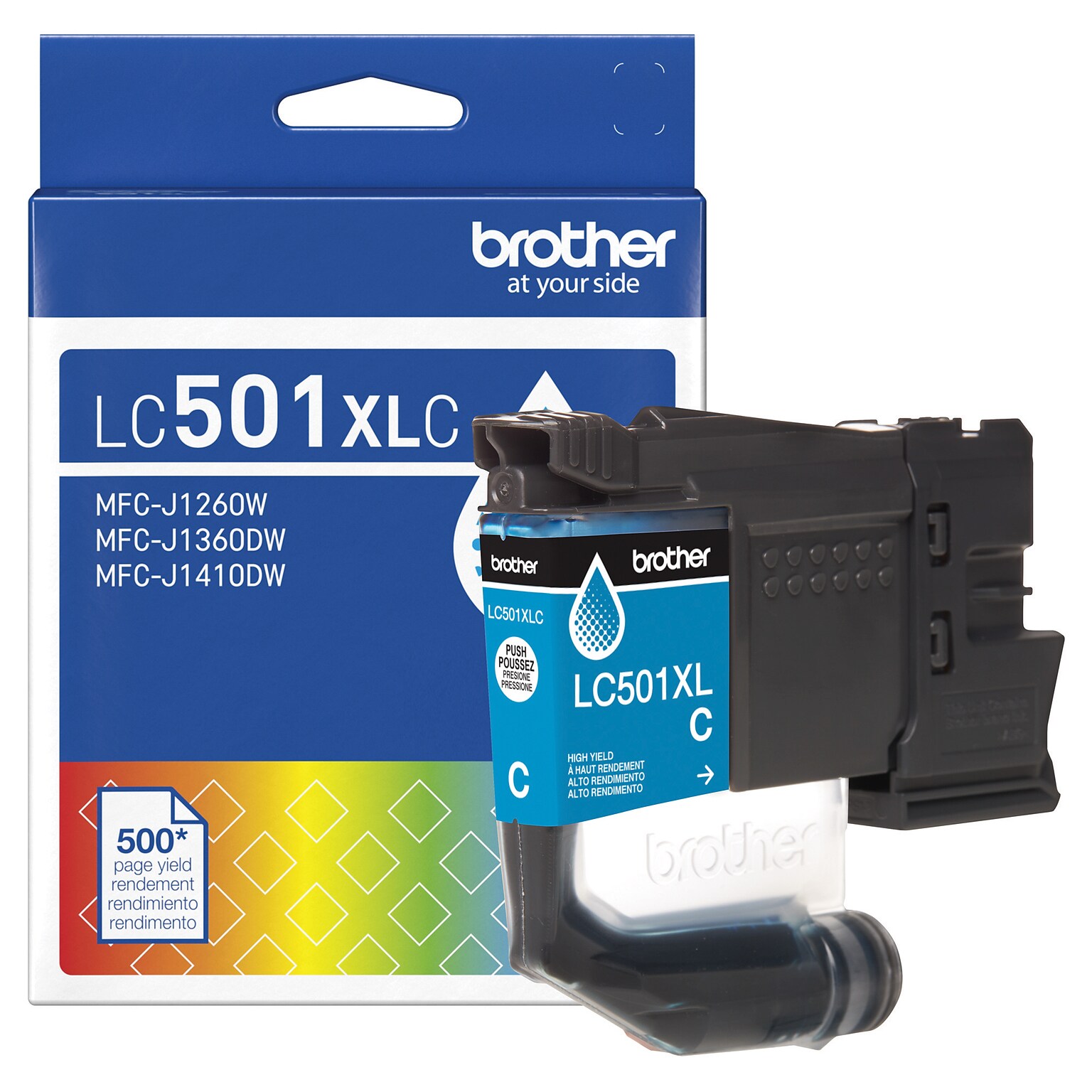 Brother LC501XL Cyan High Yield Ink Cartridge (LC501XLCS)