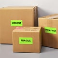 Avery Sure Feed Laser Shipping Labels, 2x 4, Neon Green, 10 Labels/Sheet, 100 Sheets/Box (5976)