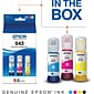 Epson T542 Cyan/Magenta/Yellow Ultra High Yield Ink Bottle, 3/Pack (T542520-S)