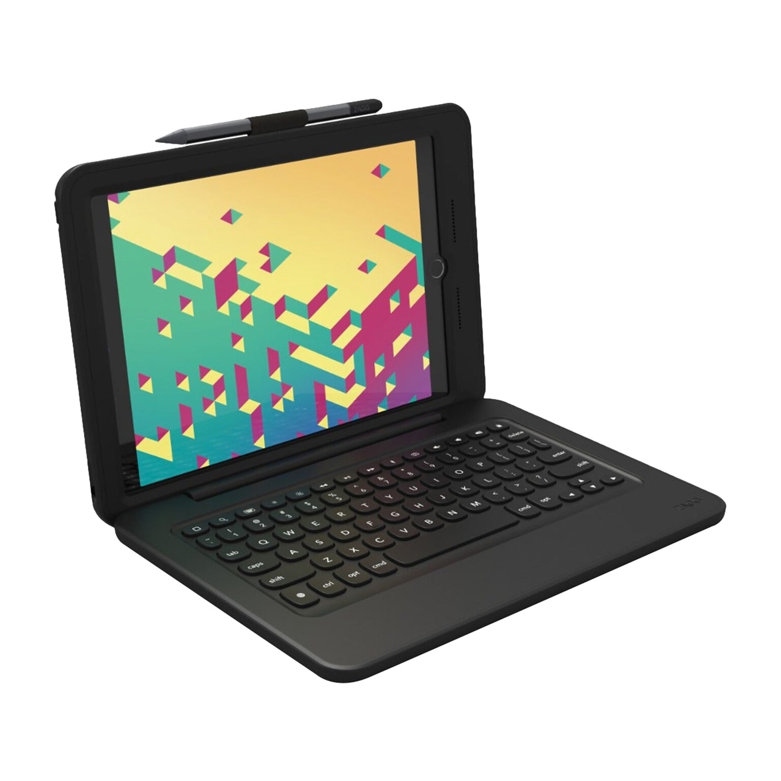Zagg Rugged Pro Connect 10.2 Case and Keyboard for iPad Gen 9/Gen 8/Gen 7, Black (103109019)