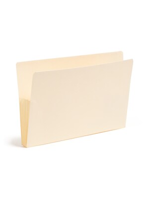 Smead Recycled Reinforced File Pocket, 3" Expansion, Legal Size, Manila, 10/Box (76164)