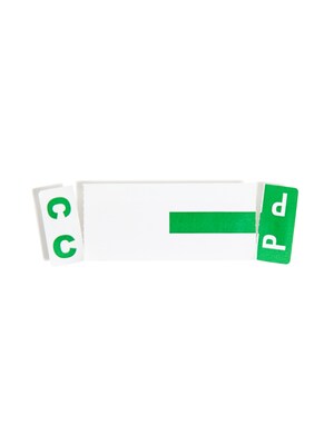 Smead AlphaZ NCC Color-Coded Name Labels, C&P, Label Sheet, Dark Green, 100/Pk (67154)