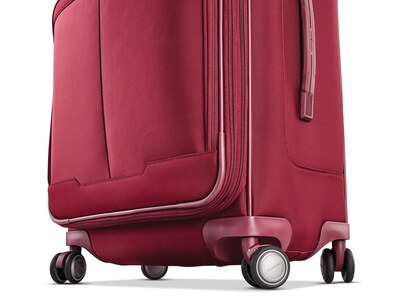 Samsonite Silhouette 17 27.5" Suitcase, 4-Wheeled Spinner, TSA Checkpoint Friendly, Merlot (139017-2136)