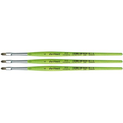 da Vinci FIT Synthetics Acrylic & Tempera Student Filbert Brush, 3 /Pack (DVXVA3754-3)