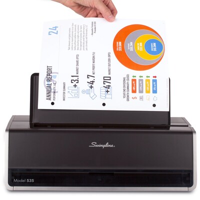 Swingline® Commercial Electric 3-Hole Punch, 28 Sheet Capacity, Black (A7074535B)