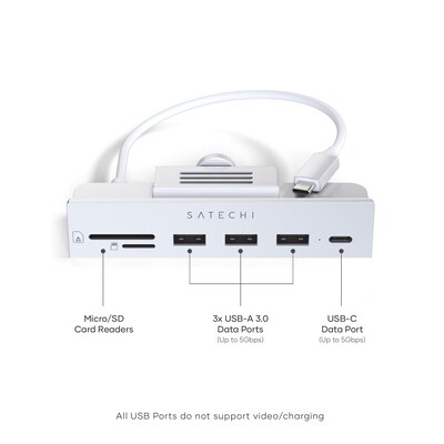 USB-C Clamp Hub for 24 iMac - Silver