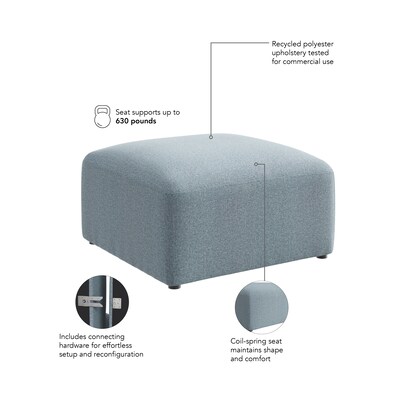 Bush Business Furniture Assemble Modular Lounge Ottoman, Mist Fabric (ASM230MSF-03)