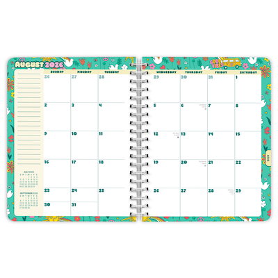 2026-2027 BrownTrout Good Vibes Wire-O 6.5" x 7.75" Academic Year Weekly Student Planner, Paperboard Cover (9798330708185)
