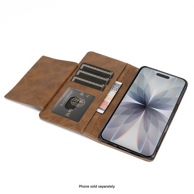 SaharaCase Indy Series Wallet for iPhone 17, Shock Absorbing, Canyon Brown (CP00912)