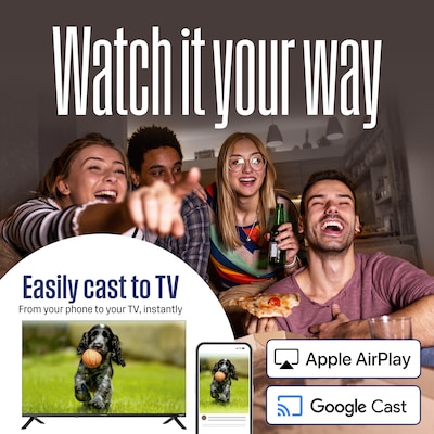 Westinghouse 43" FHD QLED Smart Roku TV, Black (WR43QE2350)