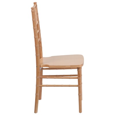 Flash Furniture HERCULES Series Wood Chiavari Chair, Natural, 2 Pack (2XSNATURAL)