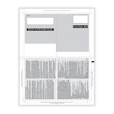 ComplyRight 2026 1099-R Tax Form, Copy B, C, 2, 2, 4-Up Box, 500/Pack (5177B)
