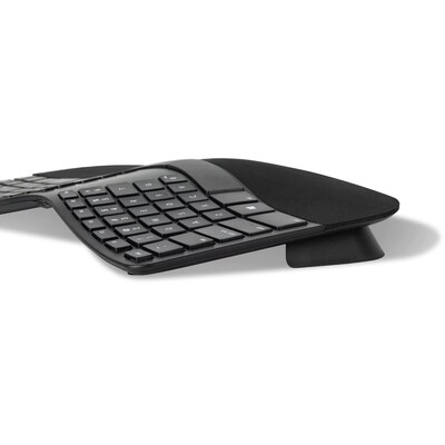 Matias Sculpted Wireless Ergonomic Keyboard for PC, Black (FK413PCD)