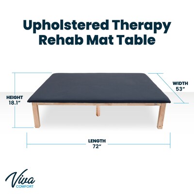 Viva Comfort Exam Table, 500 lbs. Capacity, Black (ADI996-05-BLK-MK)