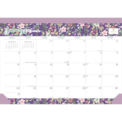2027 BrownTrout House of Turnowsky 17 x 12 Monthly Desk Pad Calendar, Assorted Colors (9798330713448)