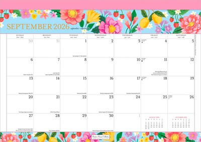 2026 Plato Bonnie Marcus 15.5" x 11" Monthly Desk Pad Calendar (9798330707928)