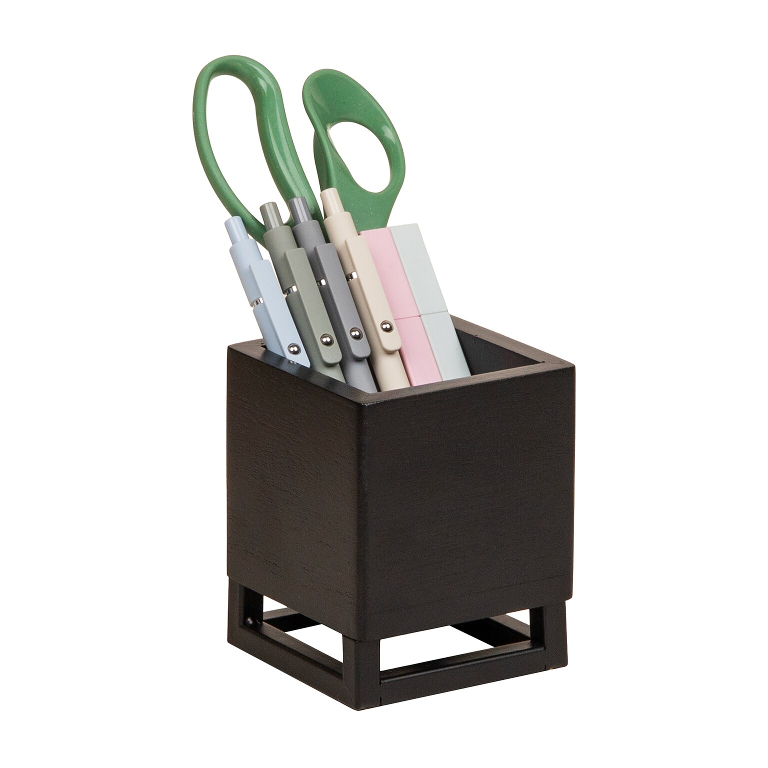 Mind Reader Pen Holder, Black (PENWD-BLK)