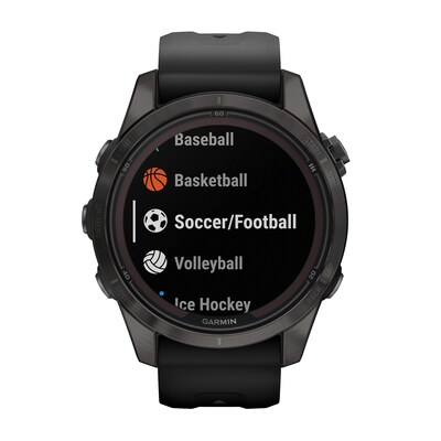 Garmin fenix 7S Pro Smart Watch, 42 mm, Carbon Gray & Black (GRM0277610)