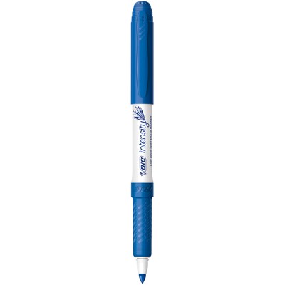BIC Intensity Dry Erase Markers, Fine Tip, Blue, 12/Pack (GDE11-BLU)