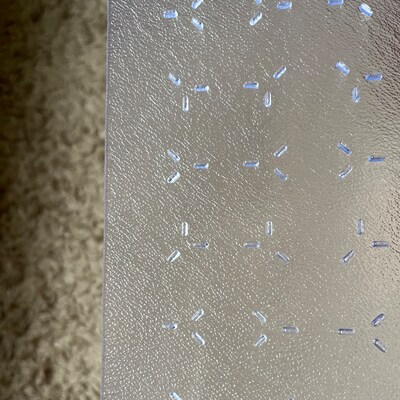 Floortex Cleartex TrYlok Carpet Chair Mat with Lip, 35" x 47", Designed for Low-Pile Carpet, Clear Vinyl (NRCMFLVT0003)