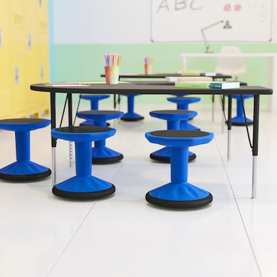 Flash Furniture Lucas Plastic Kids Wobble Stool, Blue (BFT9001F14BL)
