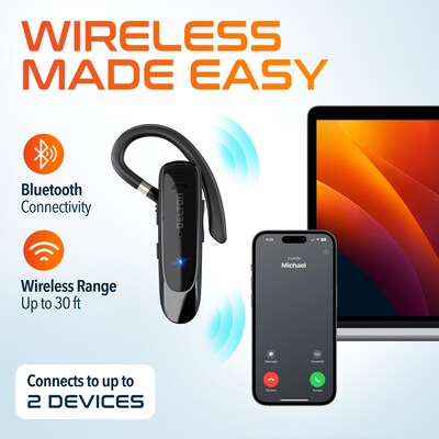 Delton 22X Wireless Noise Canceling Bluetooth Headset, Black (DBH22X)