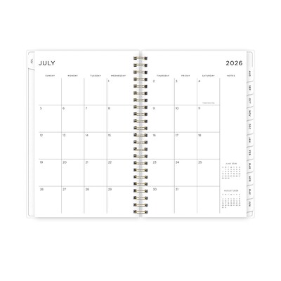 2026-2027 Blue Sky Smoke Frosted 5" x 8" Academic Weekly & Monthly Planner, Plastic Cover (133682-A27)