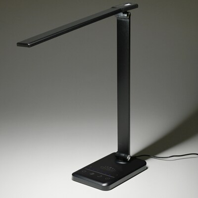 Excello Global Products Wellness Series LED Desk Lamp, 16", Black (EGP-DL-12-BLK)
