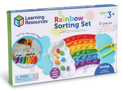 Learning Resources Rainbow Sorting Activity Set, Assorted Colors (LER3378)