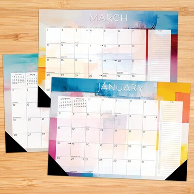 2026 Willow Creek Abstract Art 17 x 12 Monthly Desk Pad Calendar (57391)