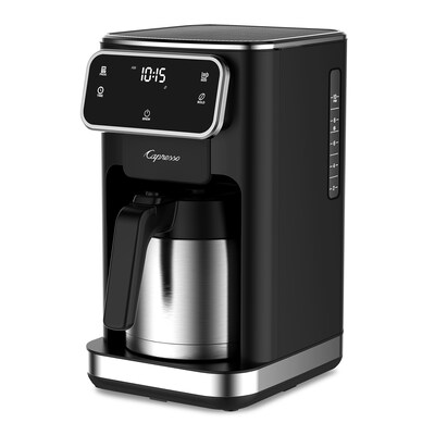 Capresso Touch Screen 10-Cups Automatic Drip Coffee Maker, Black (496.05)