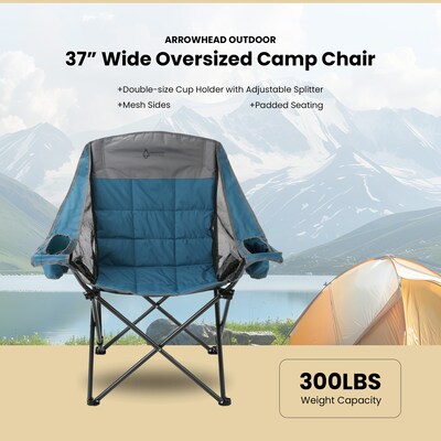 Arrowhead Outdoor Oversized Outdoor Chair, Blue (TSRTKKS0373U)