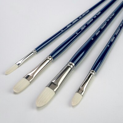 Silver Brush Bristlon Cats Tongue Brushes, 4/Pack (SLVBR1954)