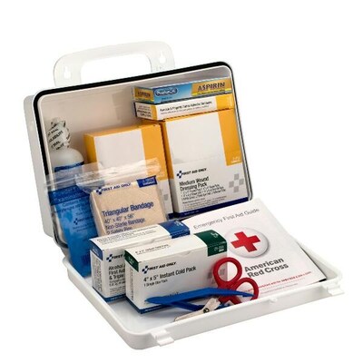 Pac-Kit Weatherproof Hard Plastic First Aid Kit for, 95 pieces, 25 people (579-6430)