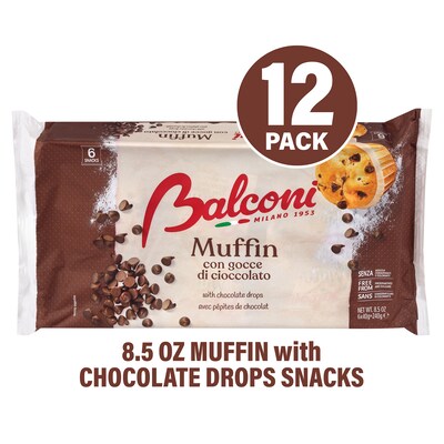Balconi Chocolate Chip Muffin, 72/Pack (600-04190)