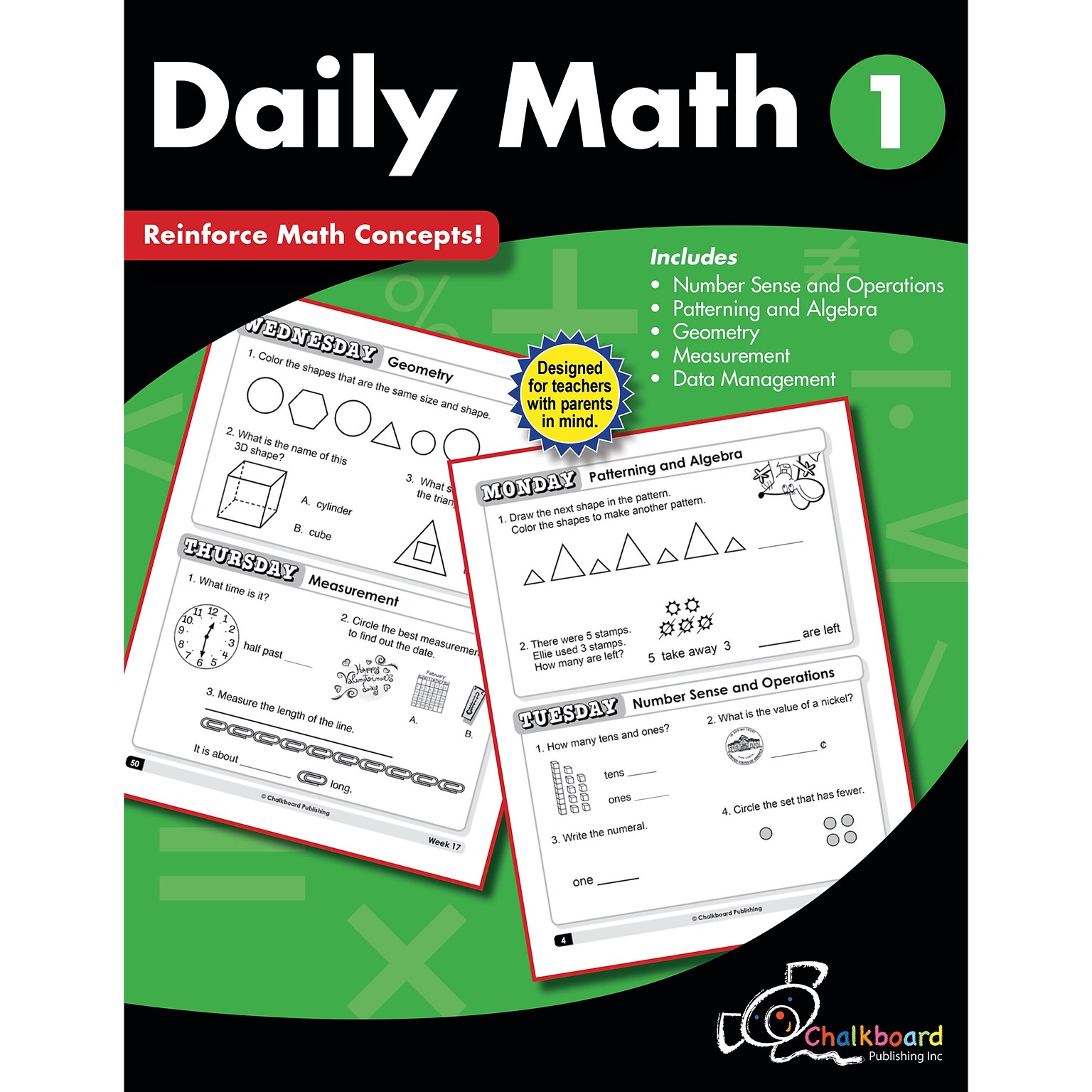Daily Math Workbook, Grade 1 (CTP8187)