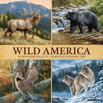 2025 Willow Creek Wild America 12 x 12 Monthly Wall Calendar (45459)