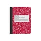 Staples® Composition Notebook, 7.5" x 9.75", College Ruled, 100 Sheets, Red (ST55065)