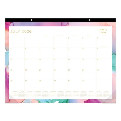 2026-2027 Blue Sky Smoke 17 x 22 Academic Monthly Wall Calendar, Assorted Colors (148668-A27)