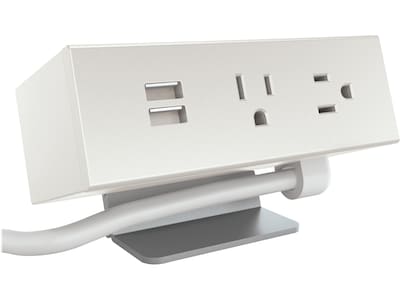 UPC 193492372103 product image for HON Power Distribution Module, 2-Outlet/2-USB (HPWRMOD2WC. SNW) | Quill | upcitemdb.com