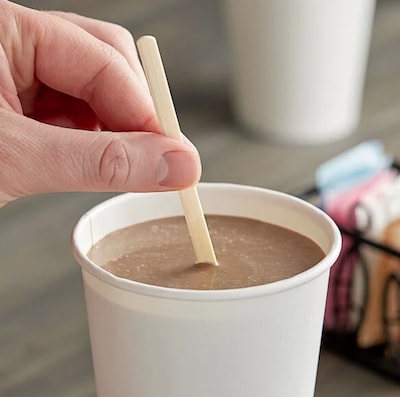 World Centric Compostable 7.5 Bamboo Stir Stick, 10,000/Carton (WORSRBB75)
