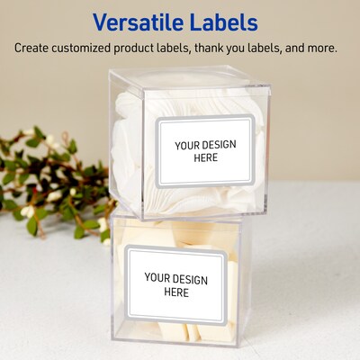 Avery Laser/Inkjet Rectangle Multipurpose Labels, 2" x 3", White, 80/Pack (S00F38)